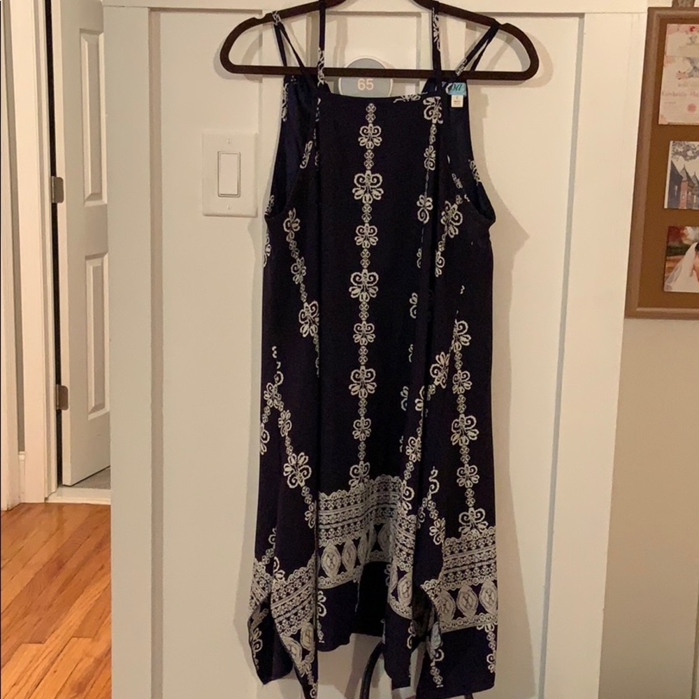 Navy Blue Bandana Dress